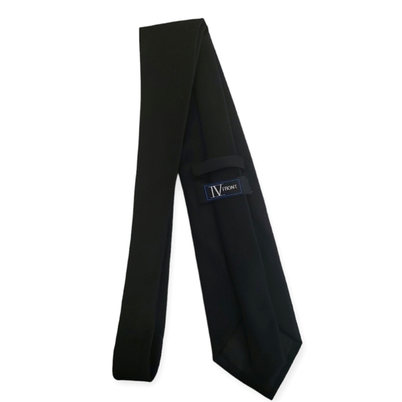 IV Front Black Satin Tie - Picture 2 of 4